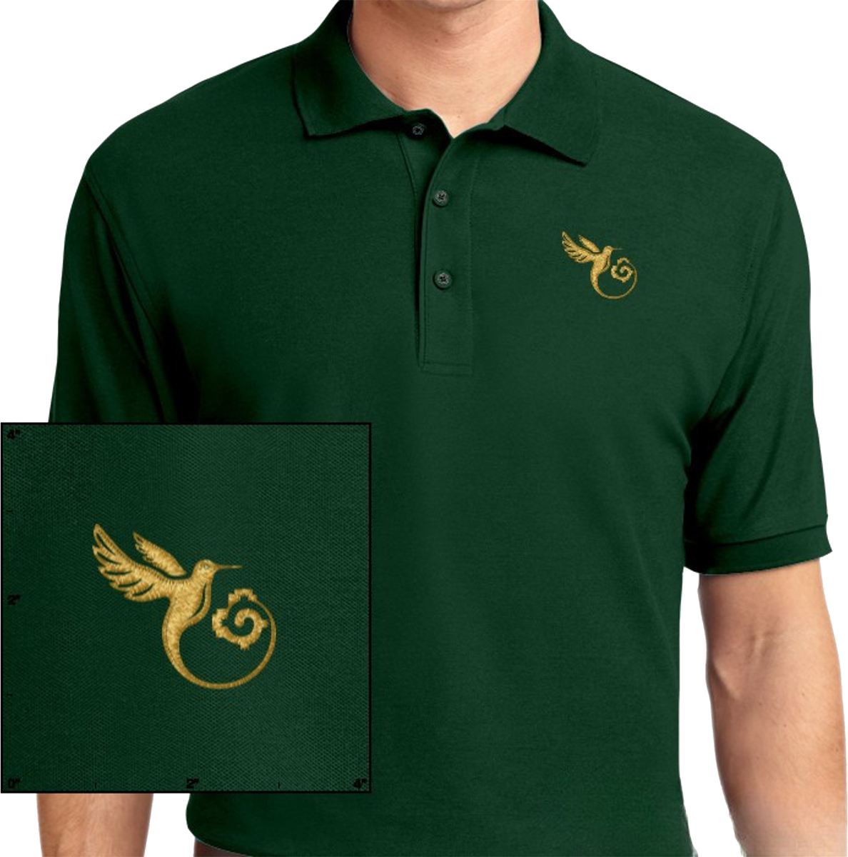Men's Green Polo