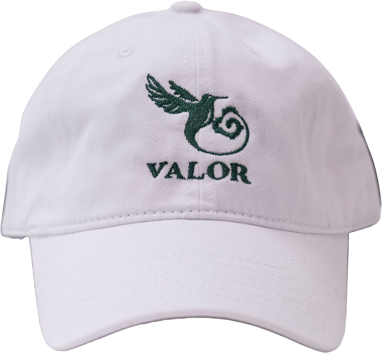 White / Green Hat